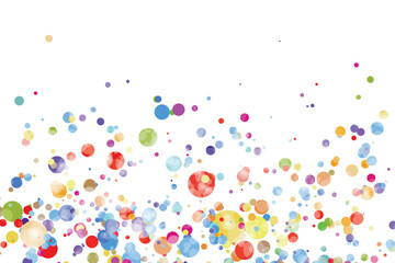 Light multicolor background, colorful vector texture with circles. Splash effect banner. Glitter silver dot abstract illustration with blurred drops of rain. Pattern for web page, banner,poster, card.