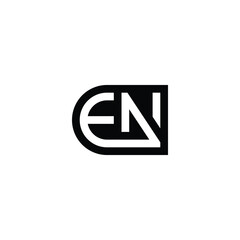 Obraz premium Elegant EN Letter Logo Design for Business Identity