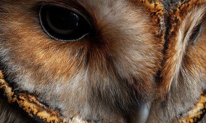 Obraz premium common barn owl ( Tyto albahead ) close up