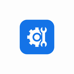 mechanic service icon sign vector