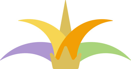 Colourful Jester Hat Illustration