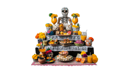 Vibrant altar for Day of the Dead