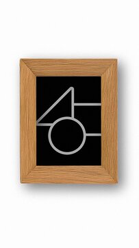 Vertical Basic Rectangular Wood Frame Overlay