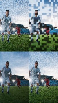 Vertical Media Texture with Patterns