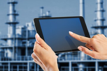 Smart industry mangement control with tablet computer