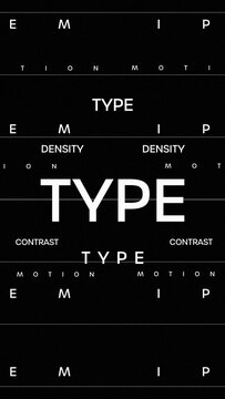 Vertical Type Motion Titles with Letter Spacing