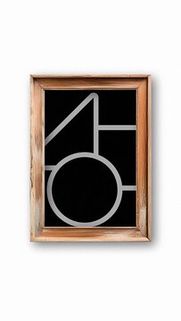 Vertical Vintage Wood Frame Overlay
