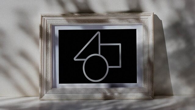 Video Photo Frame Scene with Soft Shadows