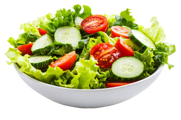 Fresh garden salad with lettuce and vegetables
