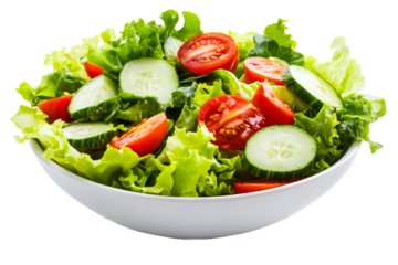 Fresh garden salad with lettuce and vegetables