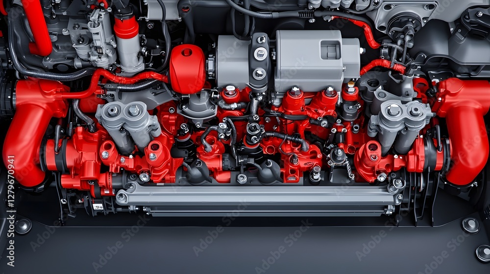 Fototapete detailed comparison of pneumatic and hydraulic systems highlighting their unique advantages technica