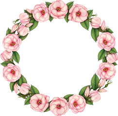 Watercolor hand drawn delicate flowers