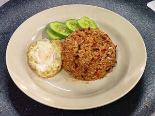 fried rice with chicken