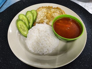 fried rice with chicken