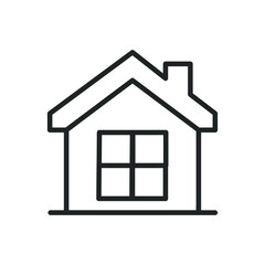 House thin line icons. Editable stroke and Perfect pixel on transparent background