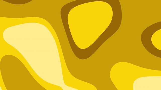 Abstract yellow pattern suitable for backgrounds, textiles, print designs, and social media graphics with a modern aesthetic. animation