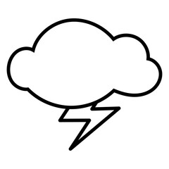 Weather forecast storm clouds with lightning strikes