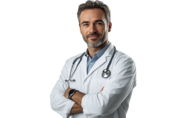 Professional doctor smiling confidently in clinic