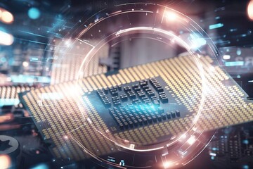 Modern computer circuit board processing unit