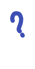 blue question mark