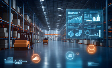 Advanced Warehouse Management System Integrating Real-Time Data Analytics for Efficient Logistics and Supply Chain Optimization in a Modern Distribution Center