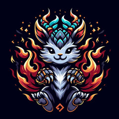 a unique esport logo in the form of a cute animal 2025
