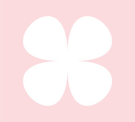 Fototapeta premium Easter Flower Geometric Sticker