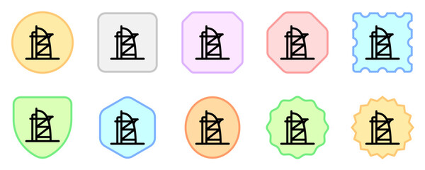 Editable skyscraper, tower, business vector icon. Landmark, monument, building, architecture. Part of a big icon set family. Perfect for web and app interfaces, presentations, infographics, etc