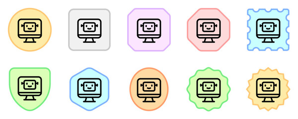 Editable smart assistant, bot vector icon. AI technology, artificial intelligence, computer. Part of a big icon set family. Perfect for web and app interfaces, presentations, infographics, etc