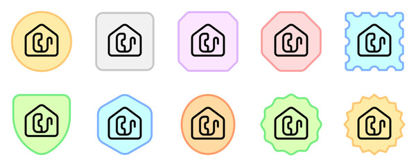 Editable home telephone, phone, call vector icon. Remote work, job, profession, freelance. Part of a big icon set family. Perfect for web and app interfaces, presentations, infographics, etc
