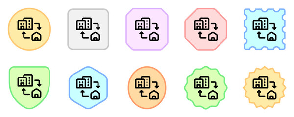 Editable office, home, commuting, remote vector icon. Remote work, job, profession, freelance. Part of a big icon set family. Perfect for web and app interfaces, presentations, infographics, etc