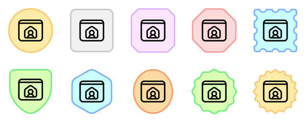 Editable personal website, online portfolio, freelancer vector icon. Remote work, job, profession. Part of a big icon set family. Perfect for web and app interfaces, presentations, infographics, etc