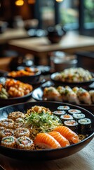 Obraz premium Vibrant asian cuisine a culinary artistry experience