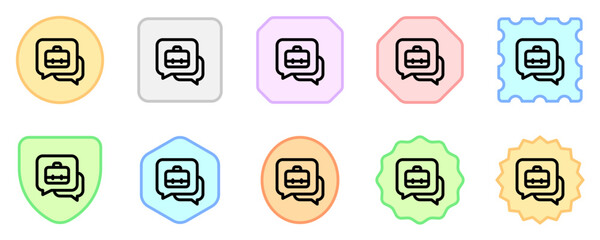 Editable career consultation, consulting, service, profession vector icon. Business, work, job. Part of a big icon set family. Perfect for web and app interfaces, presentations, infographics, etc