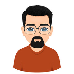 portrait of middle age male man with ball hidden