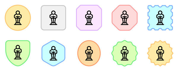 Editable award, trophy, winner, nomination vector icon. Movie, cinema, entertainment. Part of a big icon set family. Perfect for web and app interfaces, presentations, infographics, etc