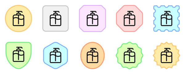 Editable shampoo pump bottle vector icon. Barbershop, lifestyle, grooming. Part of a big icon set family. Perfect for web and app interfaces, presentations, infographics, etc
