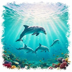 Dolphin Picture Art
