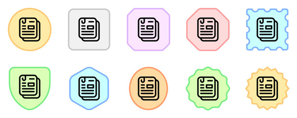 Fototapeta premium Editable article, task, document vector icon. Office, education, business, archive. Part of a big icon set family. Perfect for web and app interfaces, presentations, infographics, etc