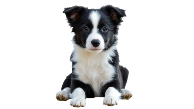 Puppy poses patiently for a photo