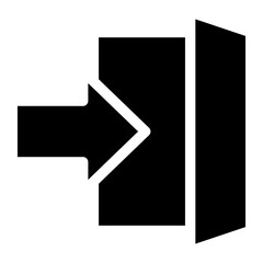 Emergency Exit Icon Element For Design