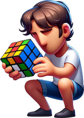 young woman reading book