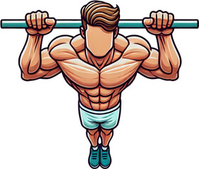 muscular man lifting weights