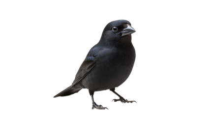 Curious bird perched on a surface
