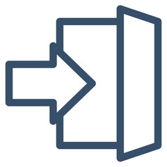 Emergency Exit Icon Element For Design
