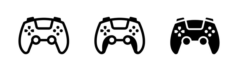 Controller icons. Video game controller icons. Gamepad vector icons. Joystick symbols. Gamepad for game console