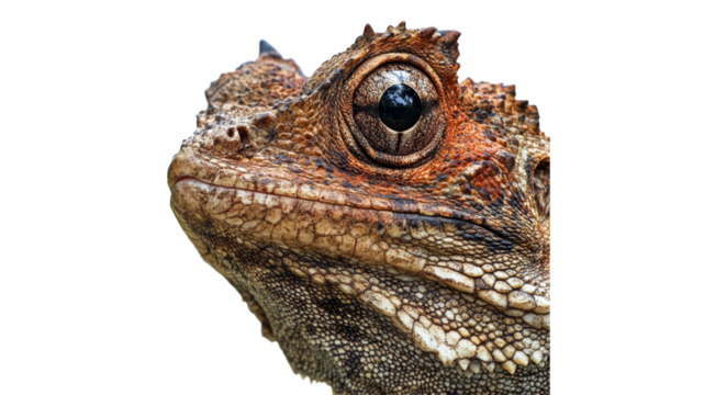 Close up of a wild lizard in natural habitat