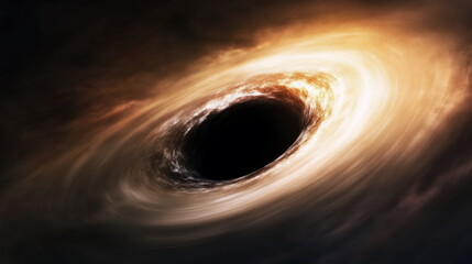 black hole in space