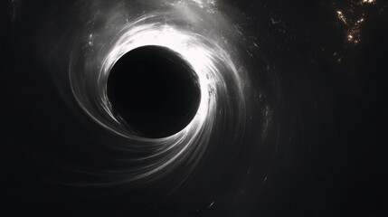 black hole in space