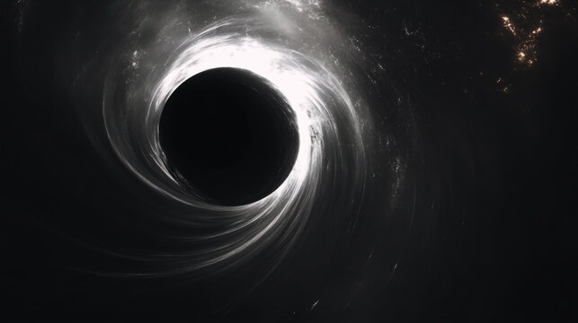 black hole in space